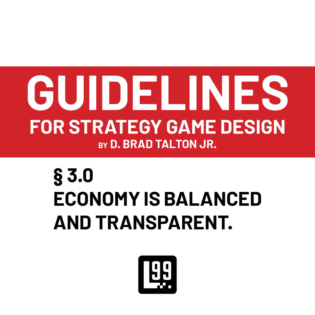 § 3.0 - Economy is balanced and transparent.